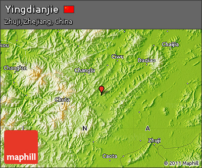 Physical Map of Yingdianjie