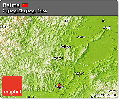 Physical Map of Baima