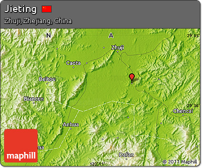 Physical Map of Jieting