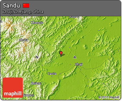 Physical Map of Sandu