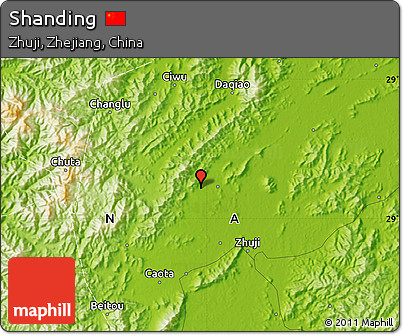Physical Map of Shanding