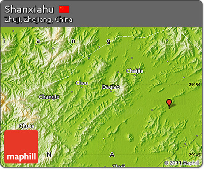 Physical Map of Shanxiahu