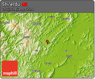 Physical Map of Shi'erdu