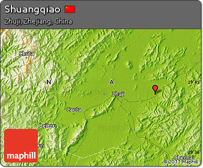 Physical Map of Shuangqiao
