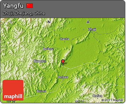 Physical Map of Yangfu