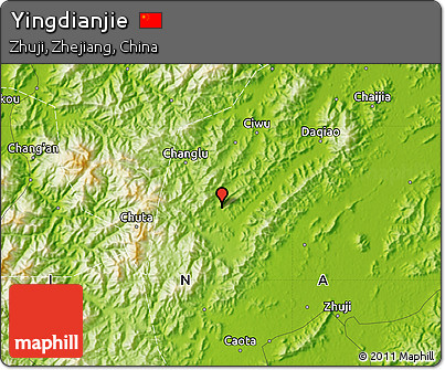 Physical Map of Yingdianjie