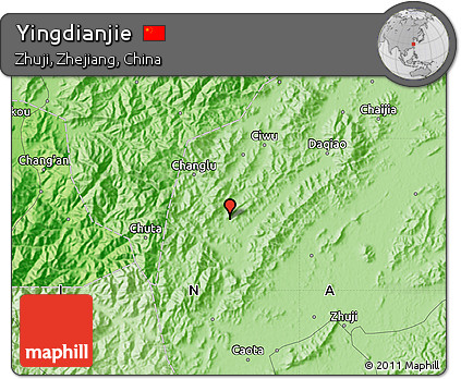 Political Map of Yingdianjie