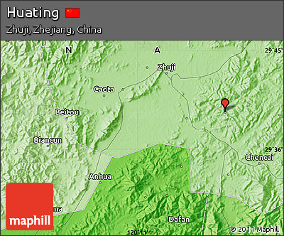 Political Map of Huating