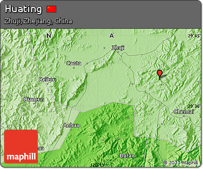 Political Map of Huating