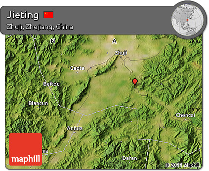 Satellite Map of Jieting