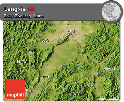 Satellite Map of Langxia