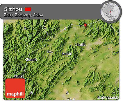 Satellite Map of Sizhou