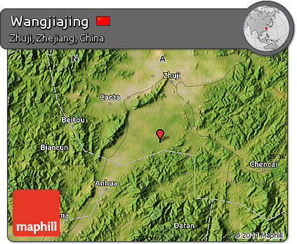 Satellite Map of Wangjiajing