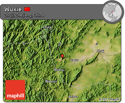Satellite Map of Wuxie