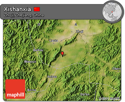 Satellite Map of Xishanxia