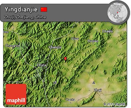 Satellite Map of Yingdianjie