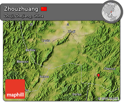 Satellite Map of Zhouzhuang