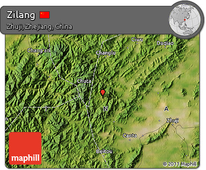Satellite Map of Zilang