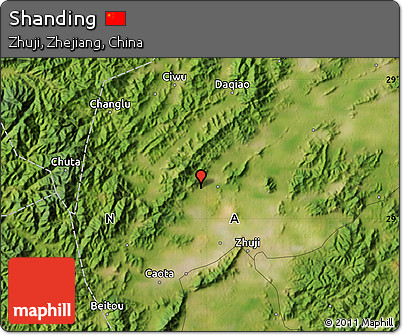 Satellite Map of Shanding