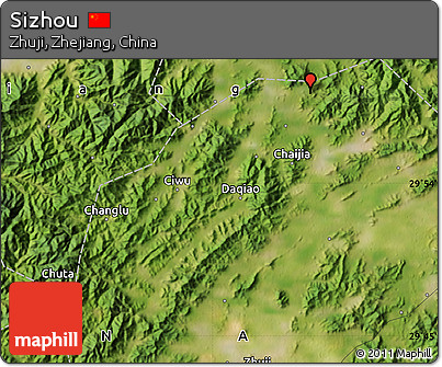 Satellite Map of Sizhou