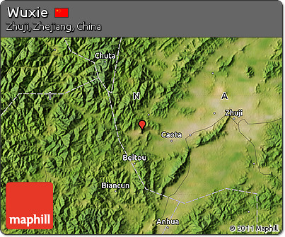 Satellite Map of Wuxie