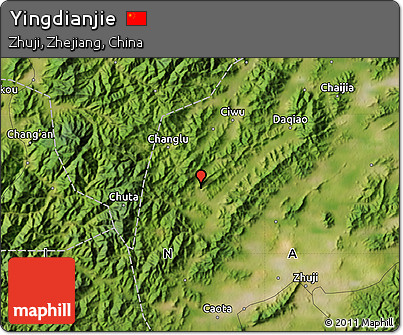 Satellite Map of Yingdianjie