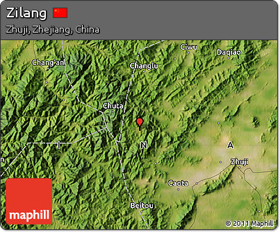 Satellite Map of Zilang