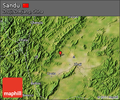 Satellite Map of Sandu