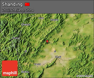 Satellite Map of Shanding