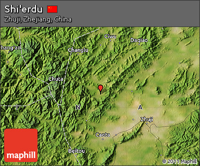 Satellite Map of Shi'erdu