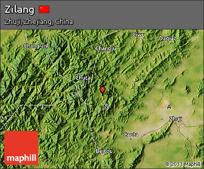 Satellite Map of Zilang