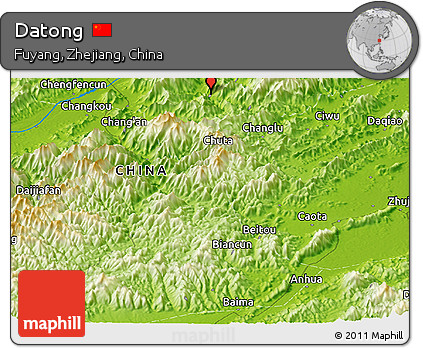 Physical Panoramic Map of Datong