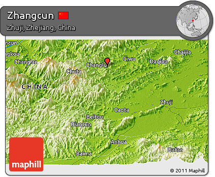 Physical Panoramic Map of Zhangcun