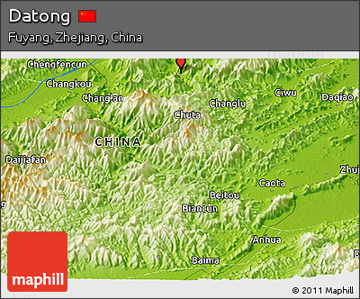 Physical Panoramic Map of Datong