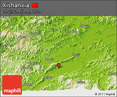 Physical Panoramic Map of Xishanxia