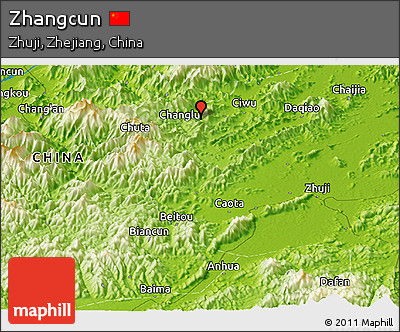 Physical Panoramic Map of Zhangcun