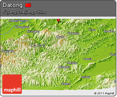 Physical Panoramic Map of Datong