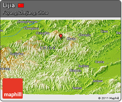 Physical Panoramic Map of Lijia