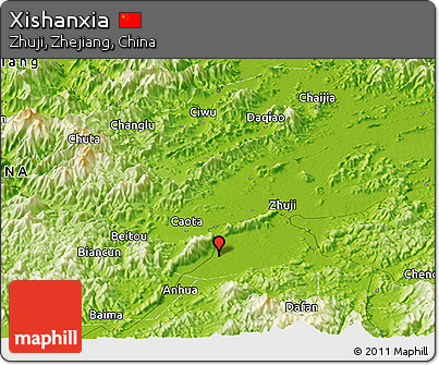 Physical Panoramic Map of Xishanxia