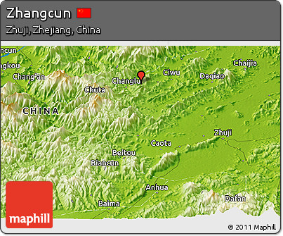 Physical Panoramic Map of Zhangcun