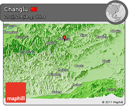 Political Panoramic Map of Changlu