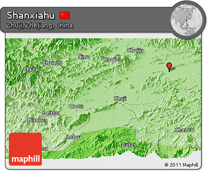 Political Panoramic Map of Shanxiahu