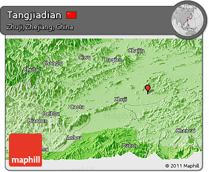 Political Panoramic Map of Tangjiadian