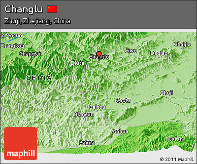 Political Panoramic Map of Changlu