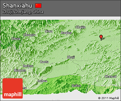 Political Panoramic Map of Shanxiahu