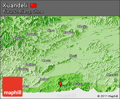 Political Panoramic Map of Xuandeli