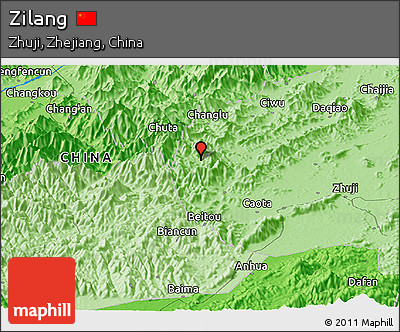 Political Panoramic Map of Zilang