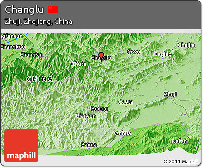 Political Panoramic Map of Changlu
