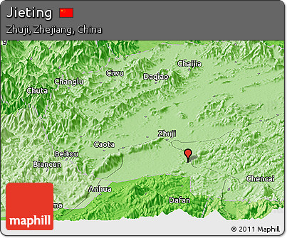 Political Panoramic Map of Jieting