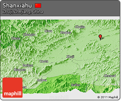 Political Panoramic Map of Shanxiahu